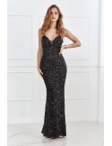 Maxi dress for special occasions, black 18523 - Online store - Boutique